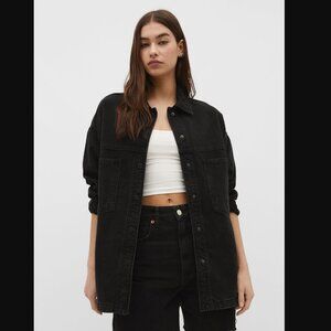 Stradivarius Oversized Denim Overshirt
